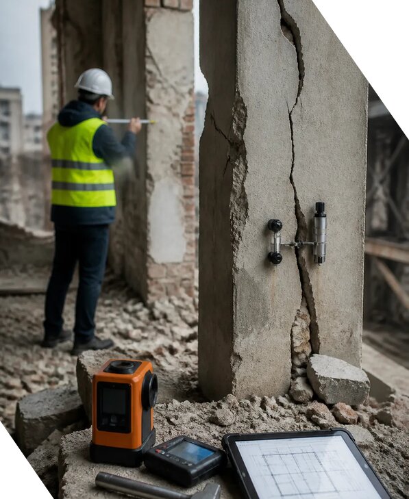 Обследование зданий и сооружений после аварии в Югорске